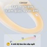Bồn Cầu 1 khối CAESAR C1363F Nắp Rửa Điện Tử TAF610H