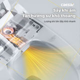 Bồn Cầu 1 khối CAESAR C1363F Nắp Rửa Điện Tử TAF610H