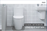 Bồn cầu 2 khối INAX AC-602VN xả nhấn Aqua Ceramic (AC602VN)