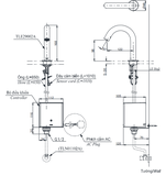 Vòi lavabo chậu rửa mặt TOTOTLE29002A TLE01502A1 TLN01102A nước lạnh cảm ứng dùng điện