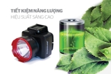 Đèn pin đội đầu SHE-5012 cỡ nhỏ, đen đỏ, sáng trắng