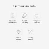 Bộ trà sứ Minh Long 1.3 L - Đài Các - Trang Trí Bạch Kim
