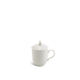 Ca trà sứ Minh Long 0.30 L+ nắp - Sen IFP - Trắng Ngà