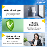 Bồn cầu 2 khối Caesar CDS1325 xả 2 nhấn nắp êm