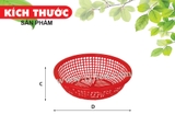 Rổ Cải 350 (loại 2) nhựa Tý Liên No.0315