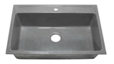 Chậu Rửa Chén Đá Honorcy 1 Hộc Lớn Xám Muối Tiêu 7750