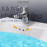 Lavabo chậu rửa mặt Caesar L2150S treo tường chân ngắn