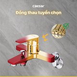 Vòi Sen CAESAR S393CR Màu Đỏ Tay Sen Massage Nóng Lạnh