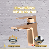 Vòi Lavabo Caesar B390CGU Màu Vàng Nóng Lạnh kèm nút xả nhấn