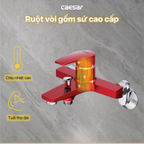 Vòi Sen CAESAR S393CR Màu Đỏ Tay Sen Massage Nóng Lạnh
