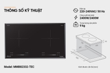 Bếp đôi điện từ Sunhouse MamaMMB82332-TEC