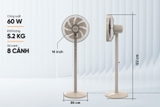 Quạt đứng 8 cánh Sunhouse SHD7346B