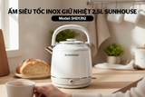 Ấm siêu tốc Inox giữ nhiệt 2.5L Sunhouse SHD1392