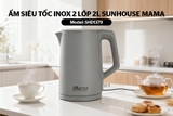 Ấm siêu tốc Inox 2 lớp 2L Sunhouse Mama SHD1379