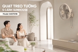 Quạt treo tường 5 cánh Sunhouse SHD7333W