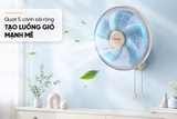 Quạt treo tường 5 cánh Sunhouse SHD7333W