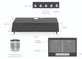 Máy hút mùi kính thẳng Sunhouse SHB6118B