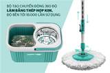 Bộ lau nhà xoay 360 độ Happytime KH-CL330S