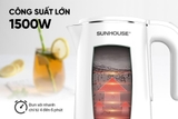 Ấm siêu tốc Inox 2 lớp 1.8L Sunhouse SHD1351W
