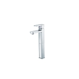Vòi lavabo chậu rửa mặt Caesar B551CU nóng lạnh cổ cao kèm nút xả nhấn