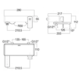 Vòi sen tắm American WF-1311 nóng lạnh