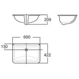 Lavabo chậu rửa mặt American Standard TI-0459-WT âm bàn