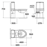 Bồn cầu 1 khối American Standard Cozy VF-1858