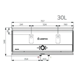Máy Nước Nóng Gián Tiếp Ariston Slim3 R 30 Lít