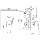 Vòi sen tắm American WF-0921 nóng lạnh