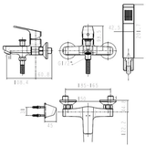 Vòi sen tắm American WF-0411 nóng lạnh