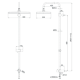 Thân sen tắm TOTO TBW13040V nóng lạnh