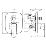 Vòi sen tắm American WF-1721 nóng lạnh
