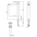 Vòi lavabo chậu rửa mặt American Standard WF-1702 nóng lạnh cổ cao