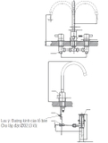 Vòi lavabo chậu rửa mặt INAX LFV-7100B nóng lạnh (LFV7100B)