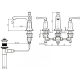 Vòi lavabo chậu rửa mặt American Standard WF-1603 nóng lạnh