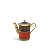 Bình trà cao + nắp sứ Minh Long - Tulip - Trống Đồng