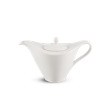 Bình trà cao sứ Minh Long 0.45 L + nắp - Harmony Lys - Trắng Ngà