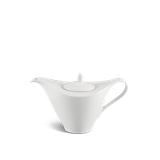 Bình trà cao sứ Minh Long 1.1 L + nắp - Harmony Lys - Trắng Ngà