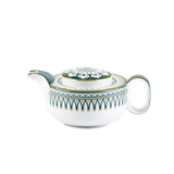 Bình trà sứ Minh Long 0.38 L + nắp - Gastroline - Đồng Tâm Xanh Lá