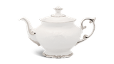 Bình trà sứ Minh Long 1.3 L - Đài Các - Chỉ Bạch Kim