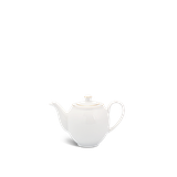 Bình trà sứ Minh Long + nắp - Camellia - Chỉ Vàng