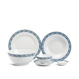 Bộ đồ ăn sứ Minh Long 22 sản phẩm - Jasmine - Chim Lạc