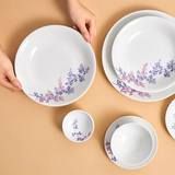 Bộ đồ ăn sứ Minh Long 09 sản phẩm - Daisy - Cỏ Tím