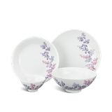Bộ đồ ăn sứ Minh Long 09 sản phẩm - Daisy - Cỏ Tím