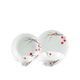 Bộ đồ ăn sứ Minh Long 09 sản phẩm - Daisy - Hồng Mai