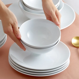 Bộ đồ ăn sứ Minh Long 09 sản phẩm - Daisy - Trắng