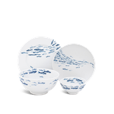 Bộ đồ ăn sứ Minh Long 10 sản phẩm - Jasmine - Cá Cơm Sương Mờ