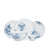 Bộ đồ ăn sứ Minh Long 17 sản phẩm - Timeless - Đại Dương Sương Mờ
