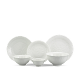 Bộ đồ ăn sứ Minh Long 22 sản phẩm - Sen IFP - Trắng Ngà