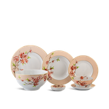 Bộ đồ ăn sứ Minh Long 23 sản phẩm - Camellia - Hoa Đào